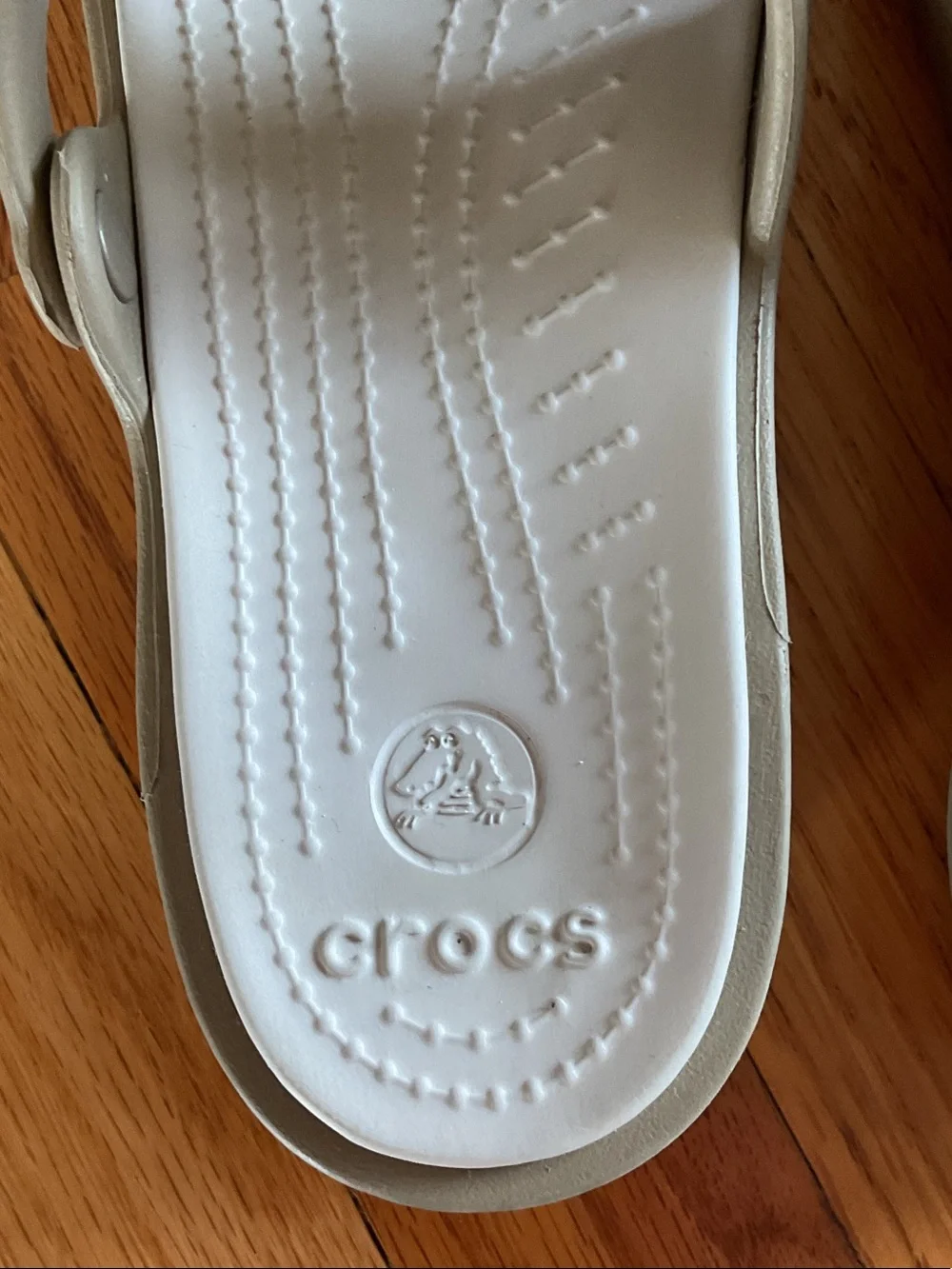 CROCS Women's Light Gray Wedge Sandals